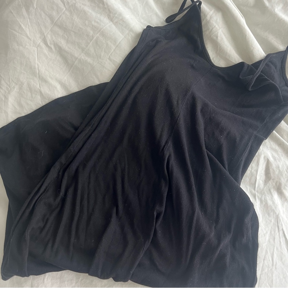 Reformation Black Knit Midi Slip Dress - Picture 7 of 7
